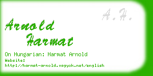 arnold harmat business card